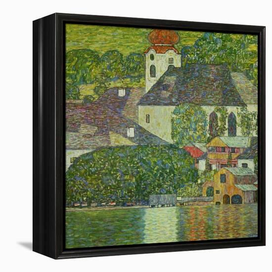 Kirche in Unterach Am Attersee, Church in Unterach on Attersee-Gustav Klimt-Framed Premier Image Canvas