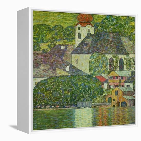 Kirche in Unterach Am Attersee, Church in Unterach on Attersee-Gustav Klimt-Framed Premier Image Canvas