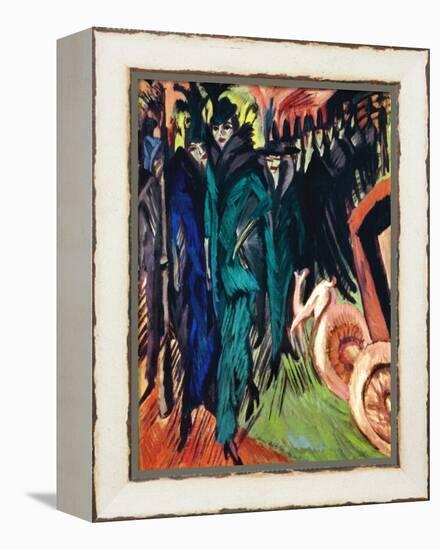 Kirchner: Street Scene-Ernst Ludwig Kirchner-Framed Premier Image Canvas