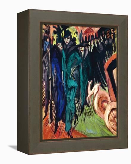Kirchner: Street Scene-Ernst Ludwig Kirchner-Framed Premier Image Canvas