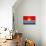 Kiribati Flag Design with Wood Patterning - Flags of the World Series-Philippe Hugonnard-Art Print displayed on a wall