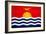 Kiribati Flag Design with Wood Patterning - Flags of the World Series-Philippe Hugonnard-Framed Art Print