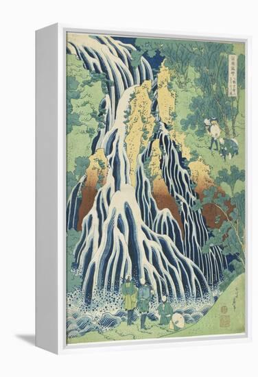 Kirifuri Falls Near Mount Kurokami in Shimotsuke Province, C. 1833-Katsushika Hokusai-Framed Premier Image Canvas