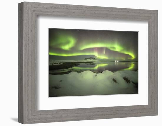 Kirkjufell Aurora II-Philippe Manguin-Framed Photographic Print