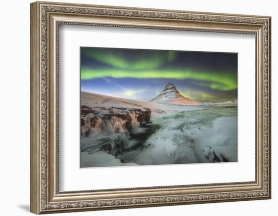 Kirkjufell Aurora III-Philippe Manguin-Framed Photographic Print