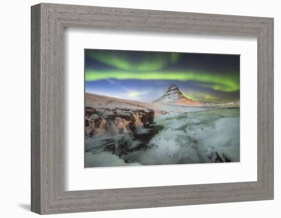 Kirkjufell Aurora III-Philippe Manguin-Framed Photographic Print