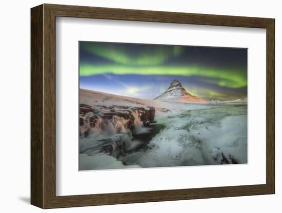 Kirkjufell Aurora III-Philippe Manguin-Framed Photographic Print