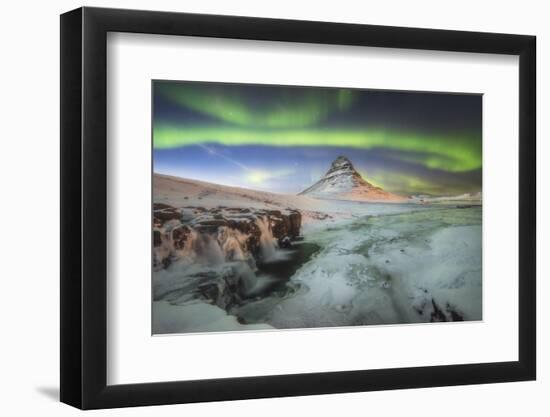 Kirkjufell Aurora III-Philippe Manguin-Framed Photographic Print