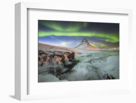 Kirkjufell Aurora III-Philippe Manguin-Framed Photographic Print