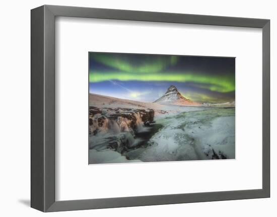 Kirkjufell Aurora III-Philippe Manguin-Framed Photographic Print