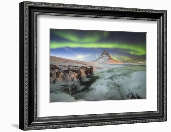 Kirkjufell Aurora III-Philippe Manguin-Framed Photographic Print