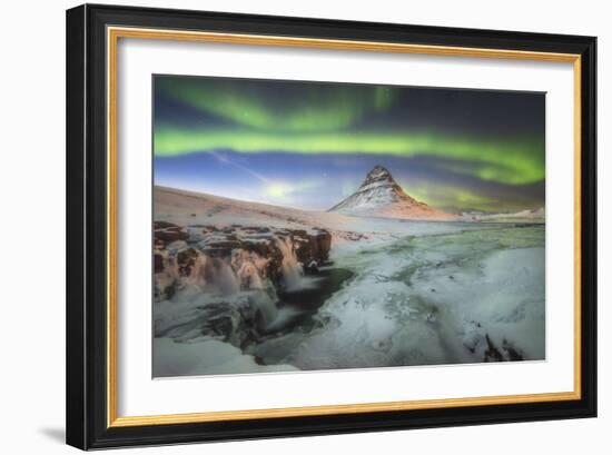 Kirkjufell Aurora III-Philippe Manguin-Framed Photographic Print