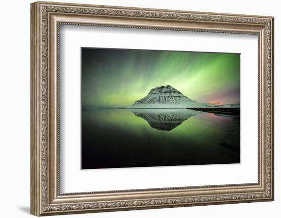 Kirkjufell Aurora IV-Philippe Manguin-Framed Photographic Print