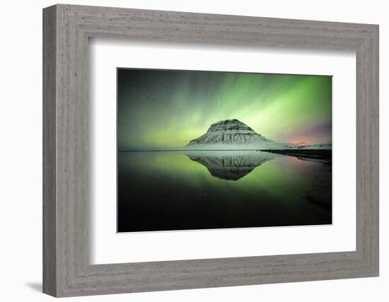 Kirkjufell Aurora IV-Philippe Manguin-Framed Photographic Print