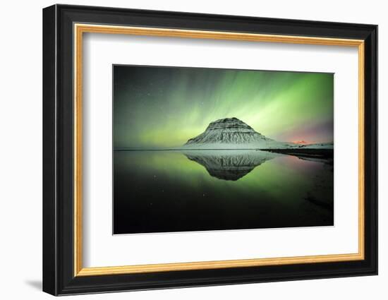 Kirkjufell Aurora IV-Philippe Manguin-Framed Photographic Print