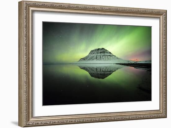 Kirkjufell Aurora IV-Philippe Manguin-Framed Photographic Print