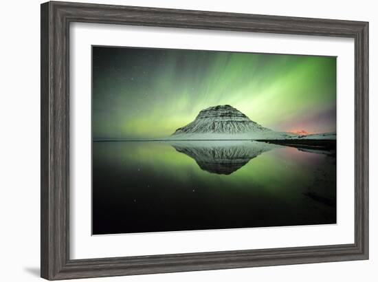 Kirkjufell Aurora IV-Philippe Manguin-Framed Photographic Print