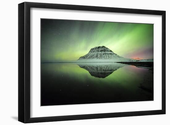 Kirkjufell Aurora IV-Philippe Manguin-Framed Photographic Print