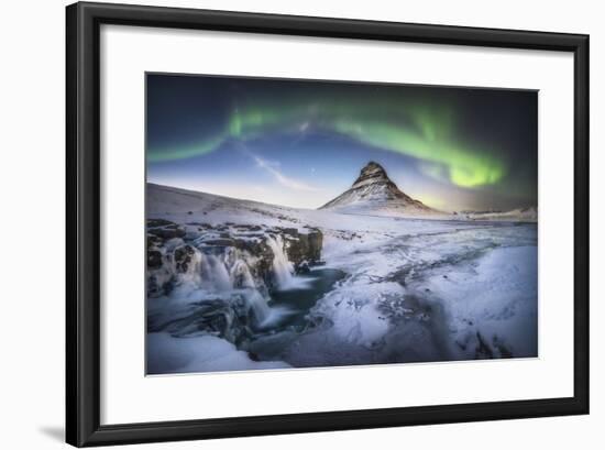 Kirkjufell Aurora-Philippe Manguin-Framed Photographic Print