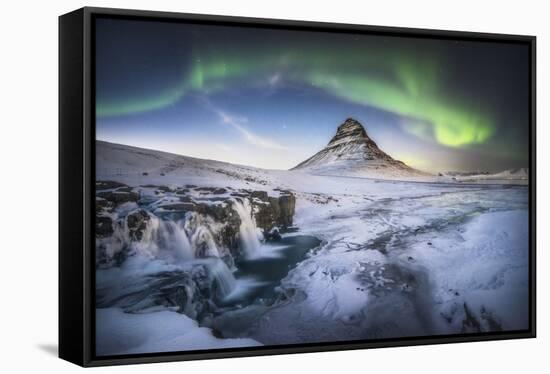 Kirkjufell Aurora-Philippe Manguin-Framed Premier Image Canvas