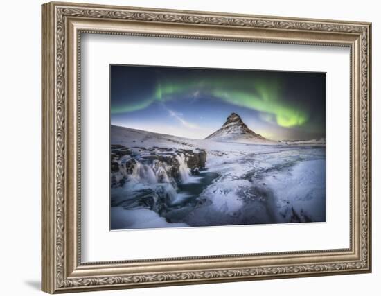 Kirkjufell Aurora-Philippe Manguin-Framed Photographic Print