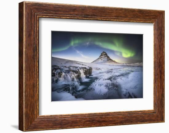 Kirkjufell Aurora-Philippe Manguin-Framed Photographic Print