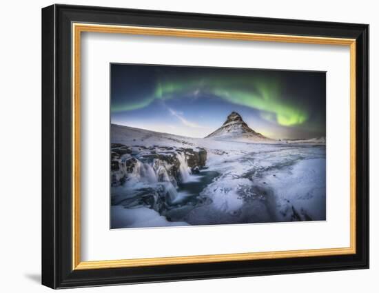 Kirkjufell Aurora-Philippe Manguin-Framed Photographic Print