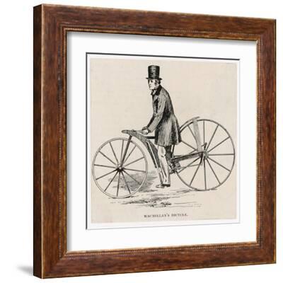 Kirkpatrick Macmillan and His Early Dandy Horse Bicycle Art Print