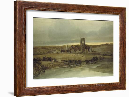 Kirkstall Abbey, Yorkshire, 18th Century-Thomas Girtin-Framed Giclee Print