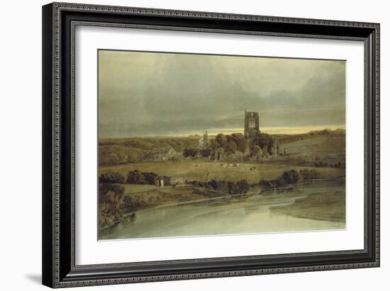 Kirkstall Abbey, Yorkshire, 18th Century-Thomas Girtin-Framed Giclee Print