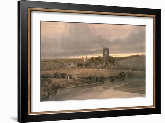 Kirkstall Abbey, Yorkshire - Evening-Thomas Girtin-Framed Giclee Print