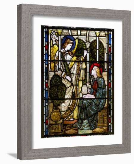 Kirkstall, St Stephen, Heaton Butler & Bayne, Henry Holiday, the Annunciation, C.1870-Henry Holiday-Framed Giclee Print