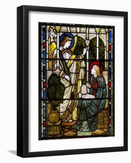 Kirkstall, St Stephen, Heaton Butler & Bayne, Henry Holiday, the Annunciation, C.1870-Henry Holiday-Framed Giclee Print