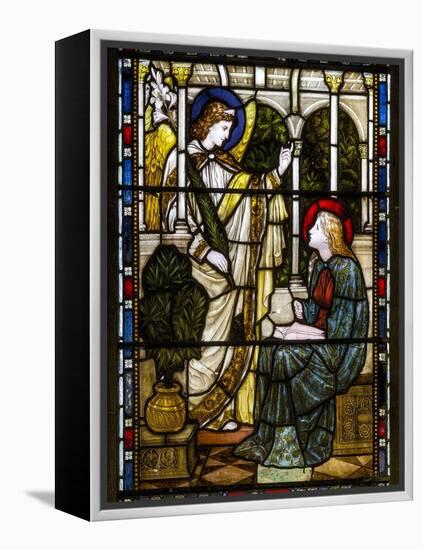 Kirkstall, St Stephen, Heaton Butler & Bayne, Henry Holiday, the Annunciation, C.1870-Henry Holiday-Framed Premier Image Canvas