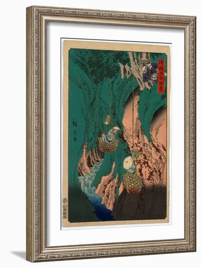 Kishu Kumano Iwatake Tori-Utagawa Hiroshige-Framed Giclee Print