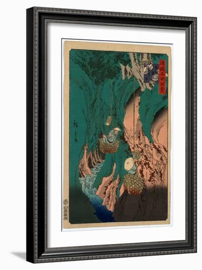 Kishu Kumano Iwatake Tori-Utagawa Hiroshige-Framed Giclee Print