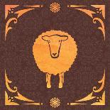Vector Card with Sheep and 2015-kisika-Art Print