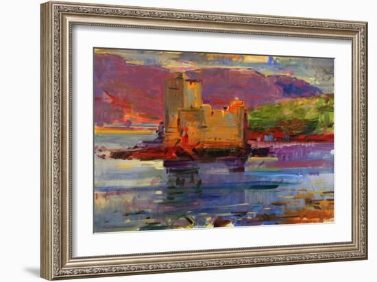 Kisimul Castle and Vatersay, 2012-Peter Graham-Framed Giclee Print