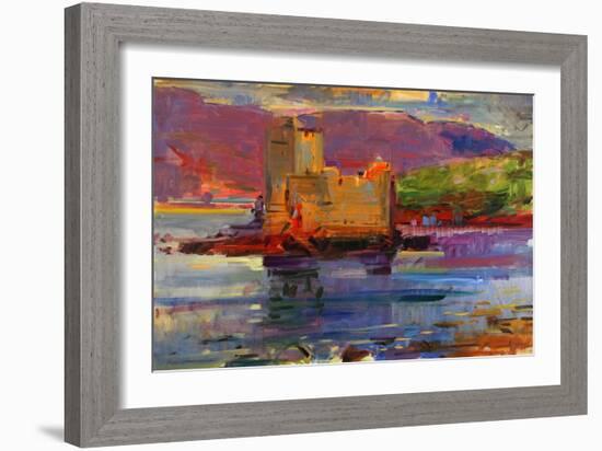 Kisimul Castle and Vatersay, 2012-Peter Graham-Framed Giclee Print