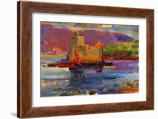 Kisimul Castle and Vatersay, 2012-Peter Graham-Framed Giclee Print