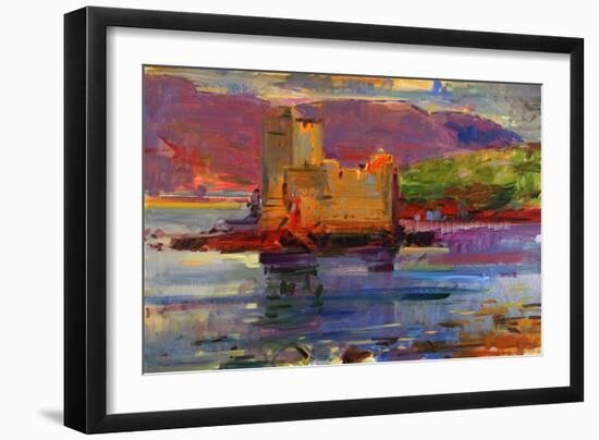 Kisimul Castle and Vatersay, 2012-Peter Graham-Framed Giclee Print