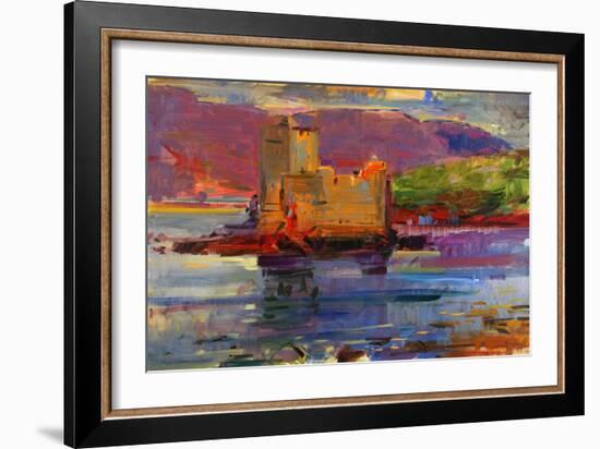 Kisimul Castle and Vatersay, 2012-Peter Graham-Framed Giclee Print