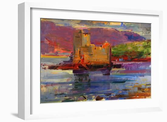 Kisimul Castle and Vatersay, 2012-Peter Graham-Framed Giclee Print