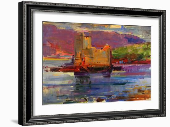 Kisimul Castle and Vatersay, 2012-Peter Graham-Framed Giclee Print