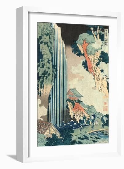 Kiso Kaido Ono No Bakufu-Katsushika Hokusai-Framed Giclee Print