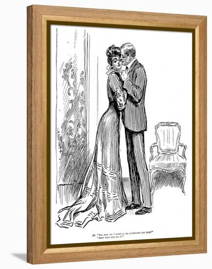 Kiss, 1903-Charles Dana Gibson-Framed Premier Image Canvas