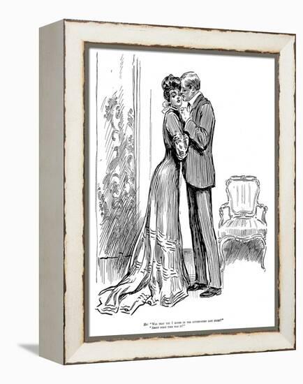 Kiss, 1903-Charles Dana Gibson-Framed Premier Image Canvas