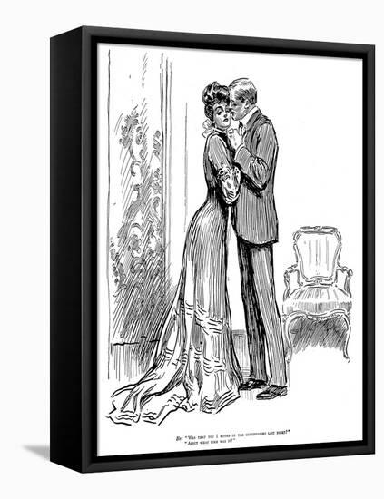 Kiss, 1903-Charles Dana Gibson-Framed Premier Image Canvas