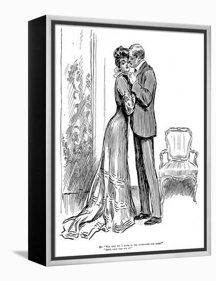 Kiss, 1903-Charles Dana Gibson-Framed Premier Image Canvas