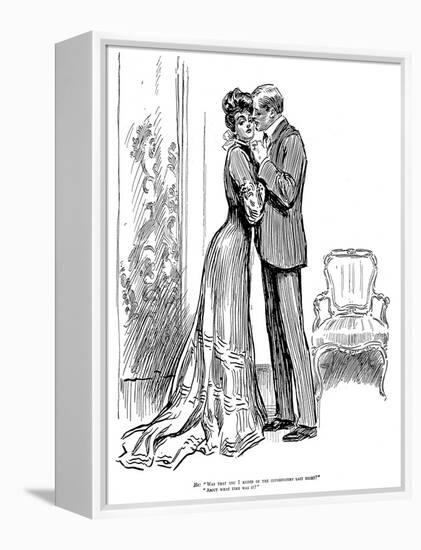 Kiss, 1903-Charles Dana Gibson-Framed Premier Image Canvas